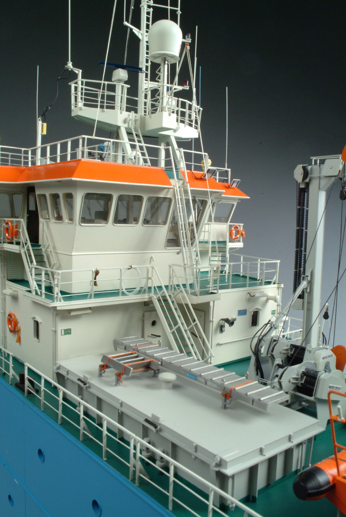 1998.2007; Model van het onderzoeksvaartuig ms. Pelagia; scheepsmodel