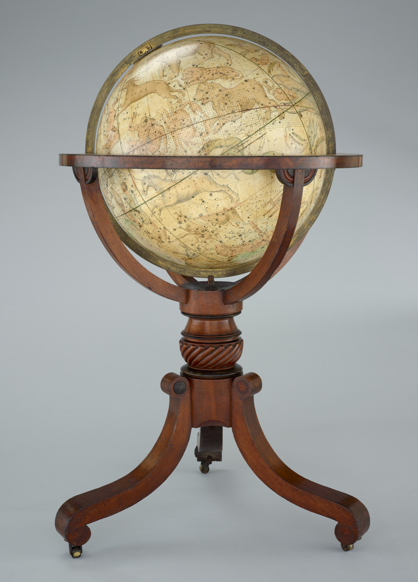 A.0145(025)12; Hemelglobe van 53,5 cm. in doorsnede door John en William Cary, 1799; globe