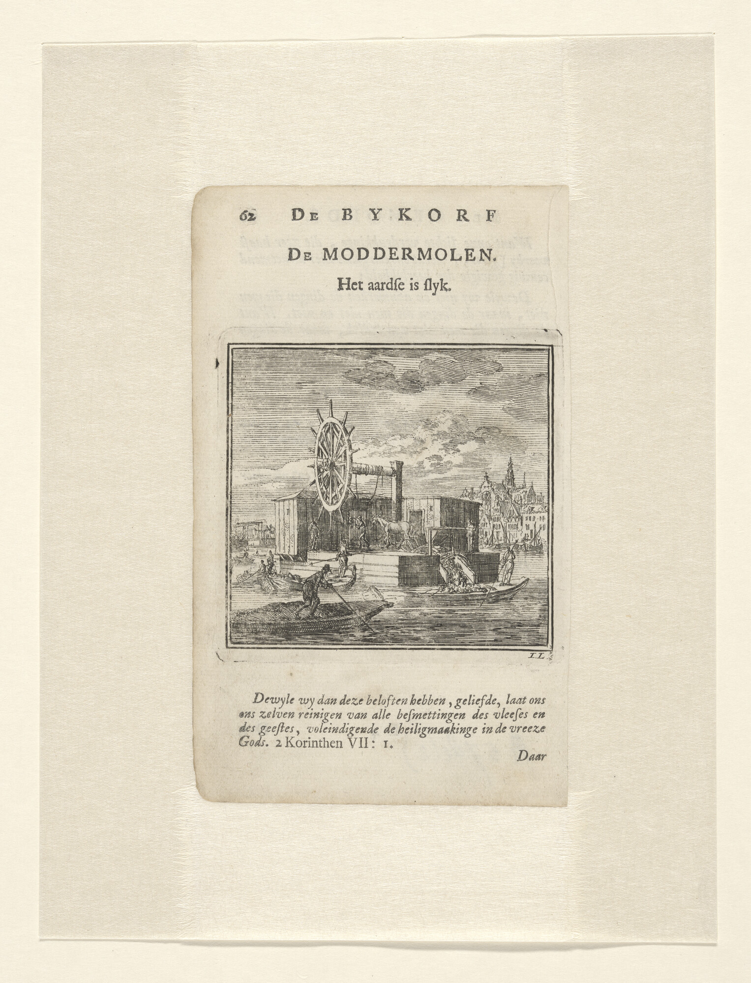 A.5781(02); De moddermolen; prent
