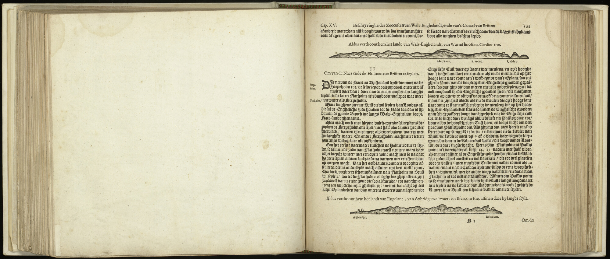 S.1496 [kaart 060]; Beschrijving en kustaanzicht van Wales; kaart