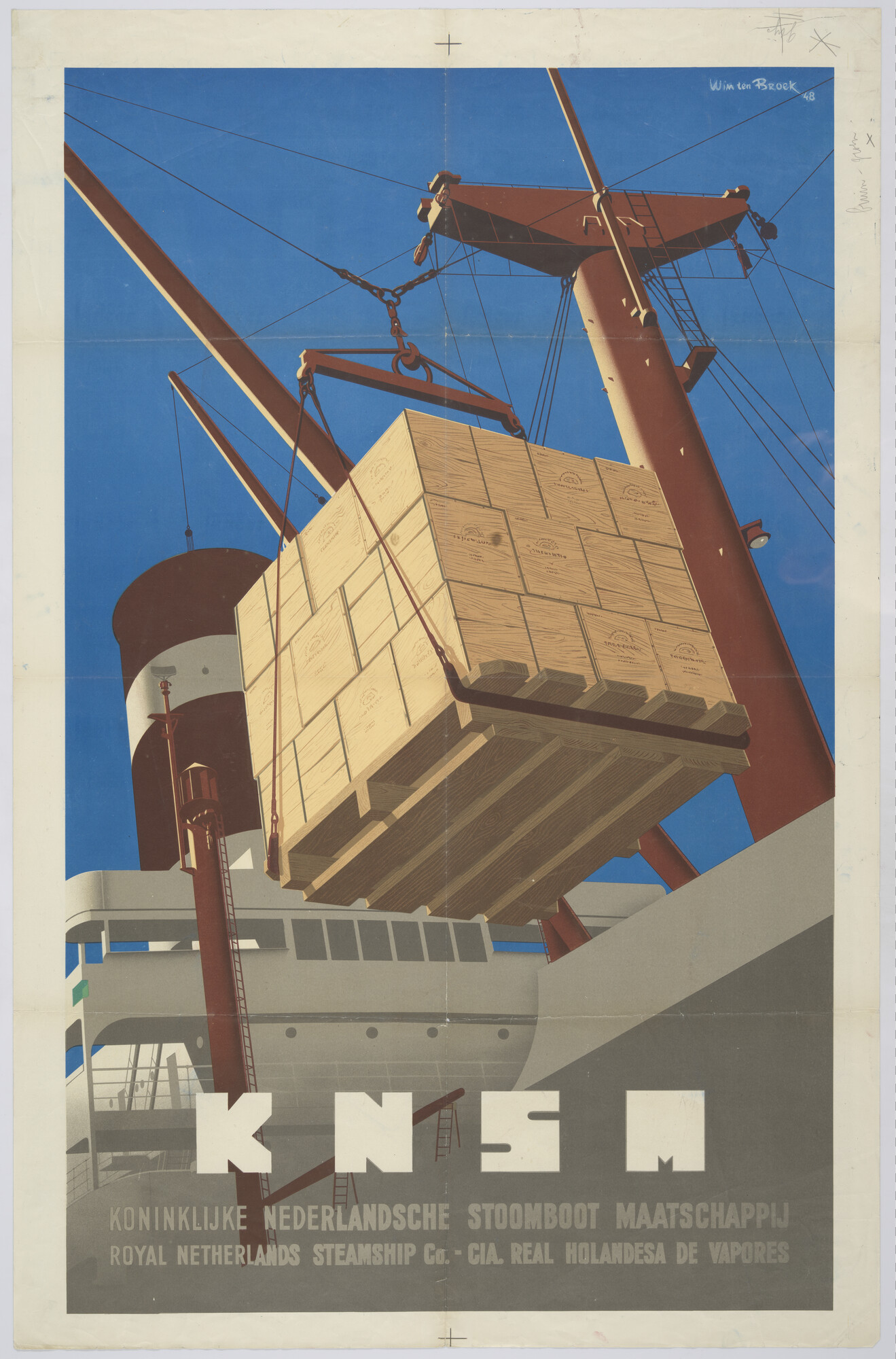 1989.1153; Affiche van de KNSM; affiche