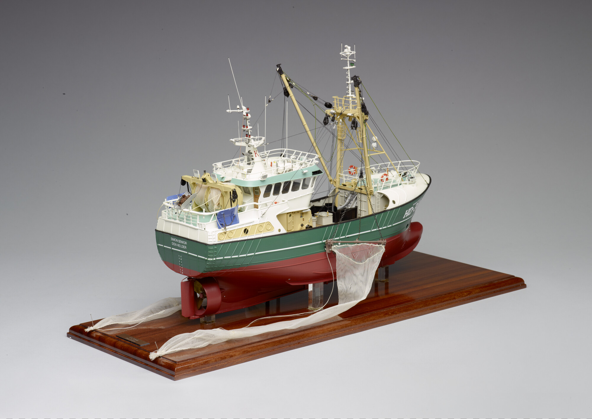 2012.1258; Model van de viskotter Simon Senior; scheepsmodel