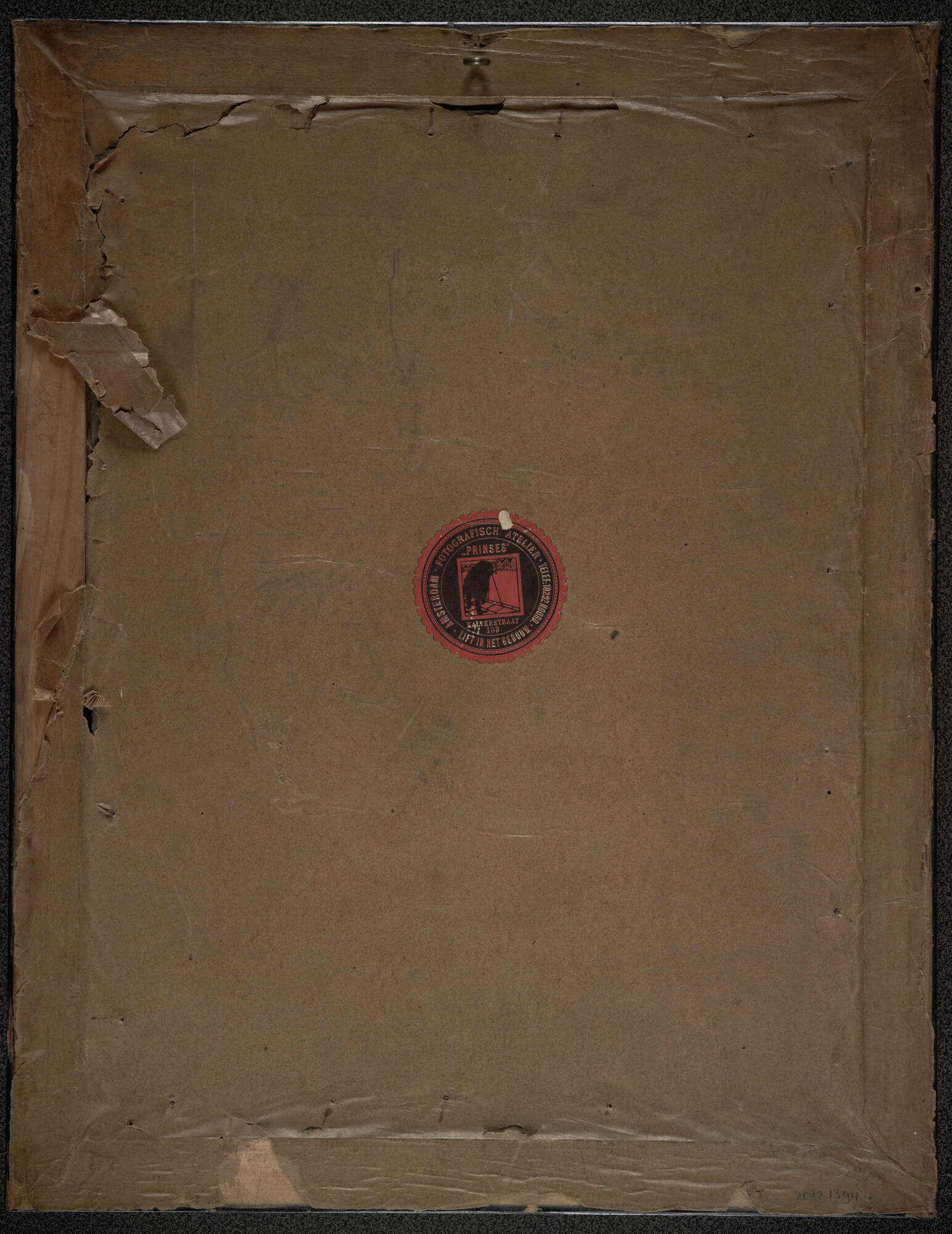 2012.1394; Portretfoto van Gerardus de Vries Lentsch; foto