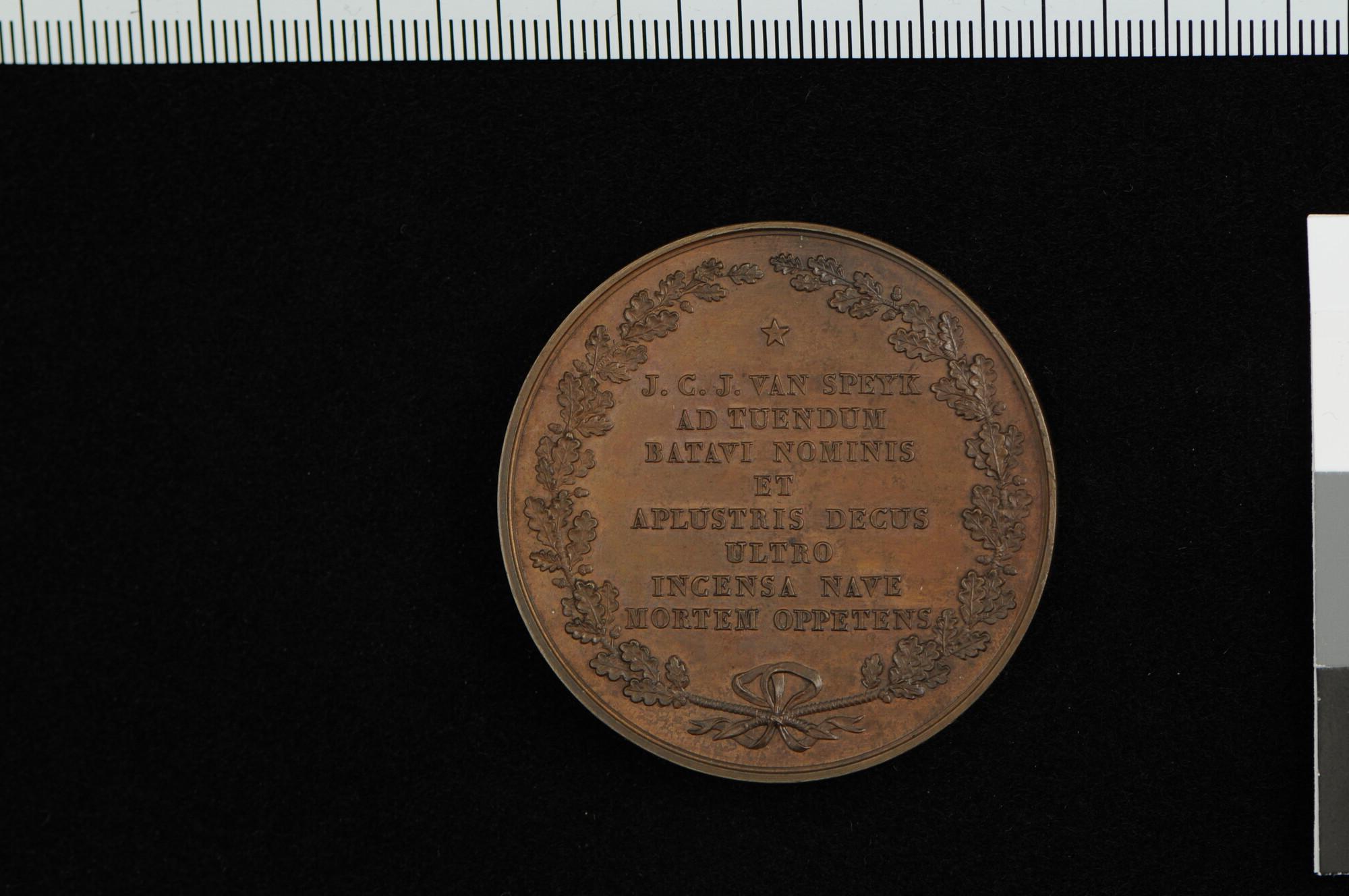 S.0295(04)1; Penning op de heldendood van J.C.J. van Speijk, 1831; penning