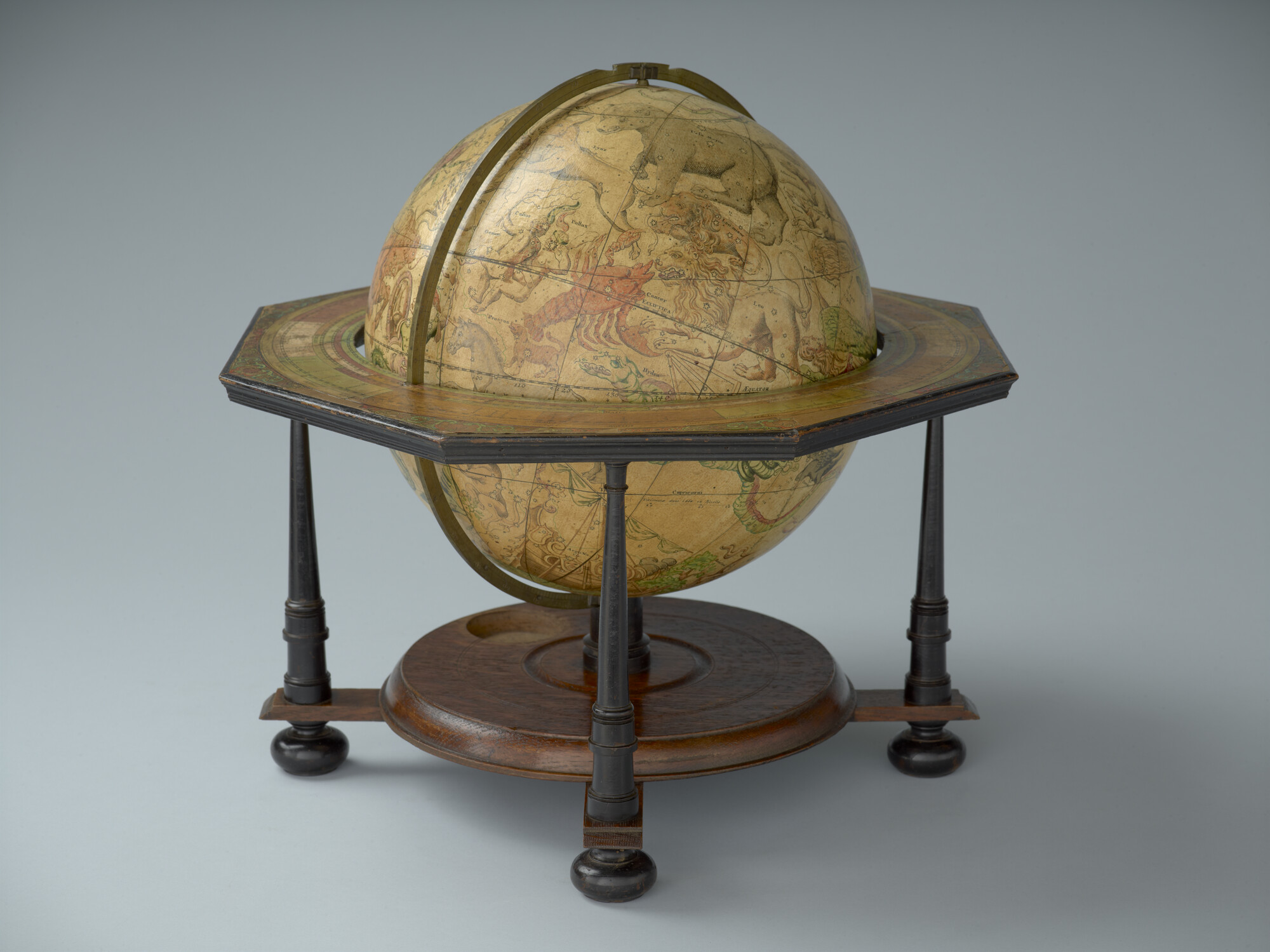 A.1470(02); Hemelglobe van 32 cm. in doorsnede door Johann Gabriel Doppelmayer, 1728; globe
