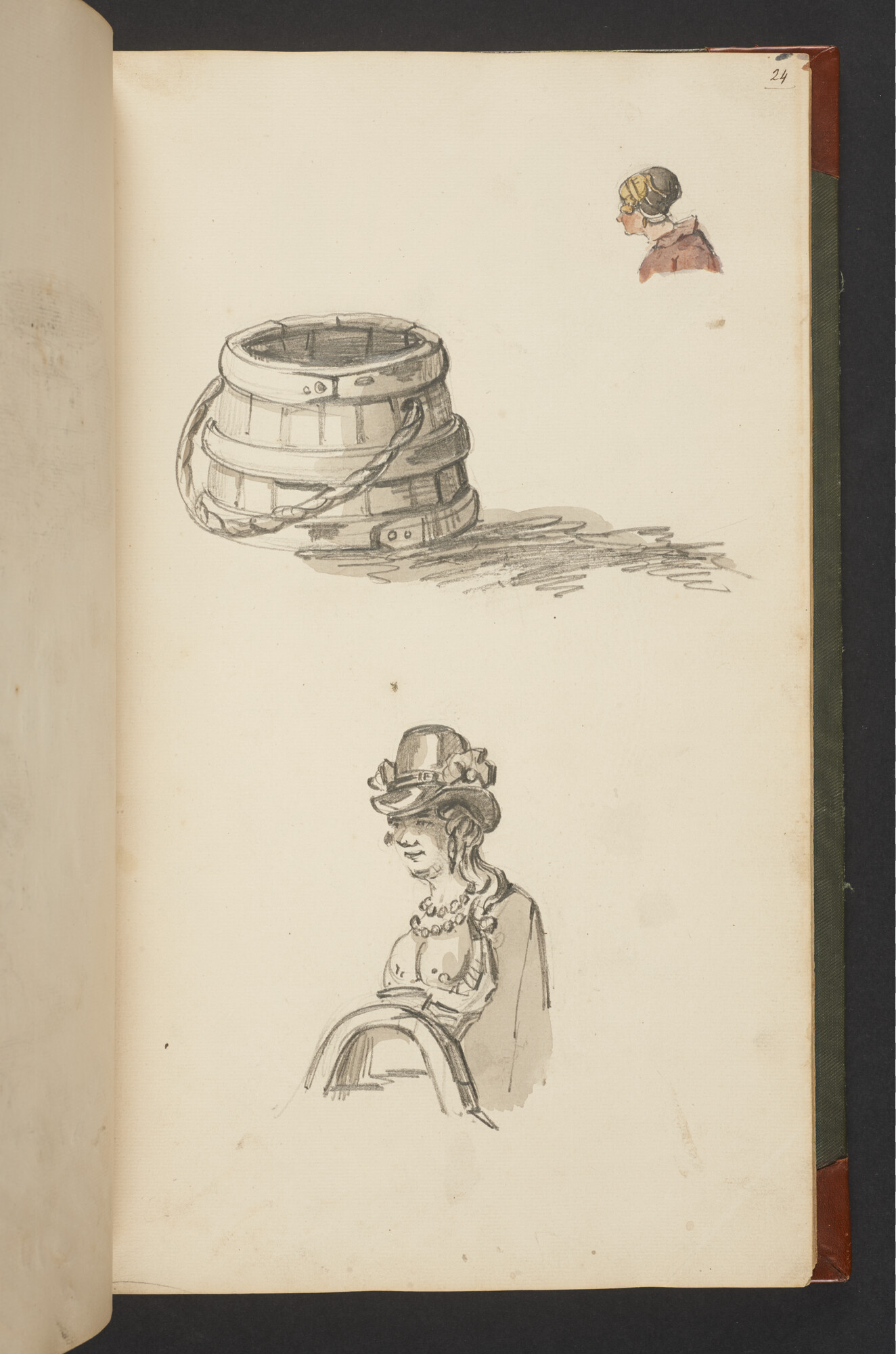 A.3222; Schetsboek met tekeningen door Albertus van Beest en Louis Meijer; schetsboek