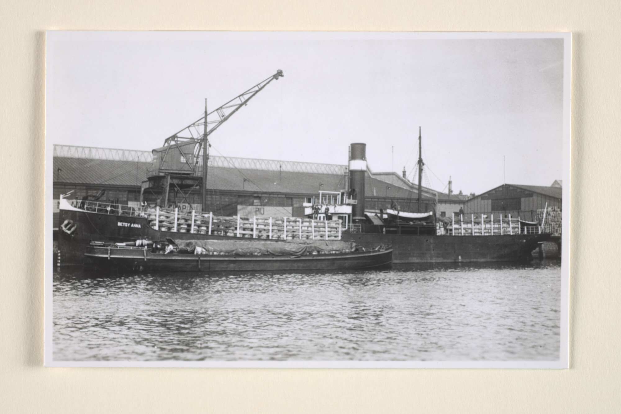 1996.3127; Het vrachtschip ss. Betsy Anne (ex- Ashington) van de Maatschappij tot [...]; foto