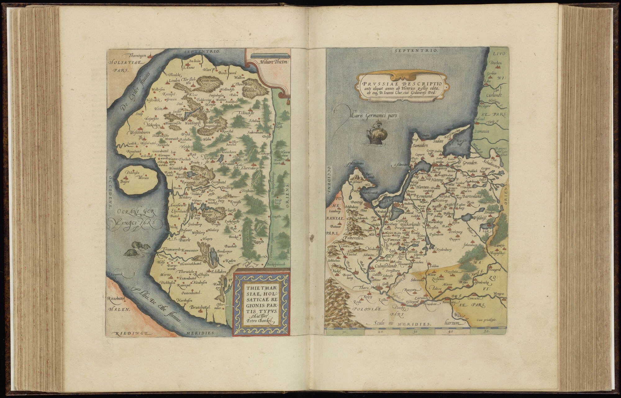 A.0145(042) [kaart 041]; Kaart van Noordwest-Duitsland en kaart van Noord-Polen en de kust van Litouwen; kaart