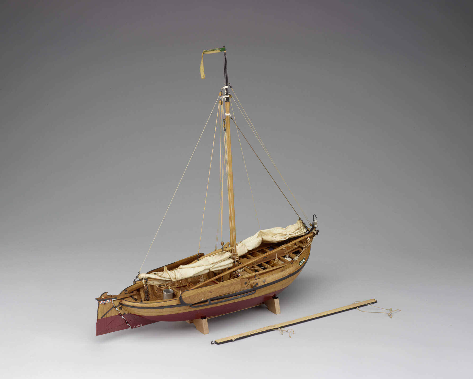2002.1582; Model van de botter UK 11; scheepsmodel