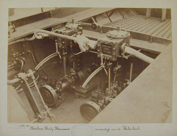 S.1156(06)229; Een machine voor het ss. 'Maasmond', september 1890; foto