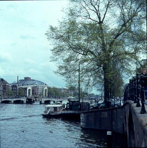 S.9100(1416); Amstel met Magere Brug; diapositief