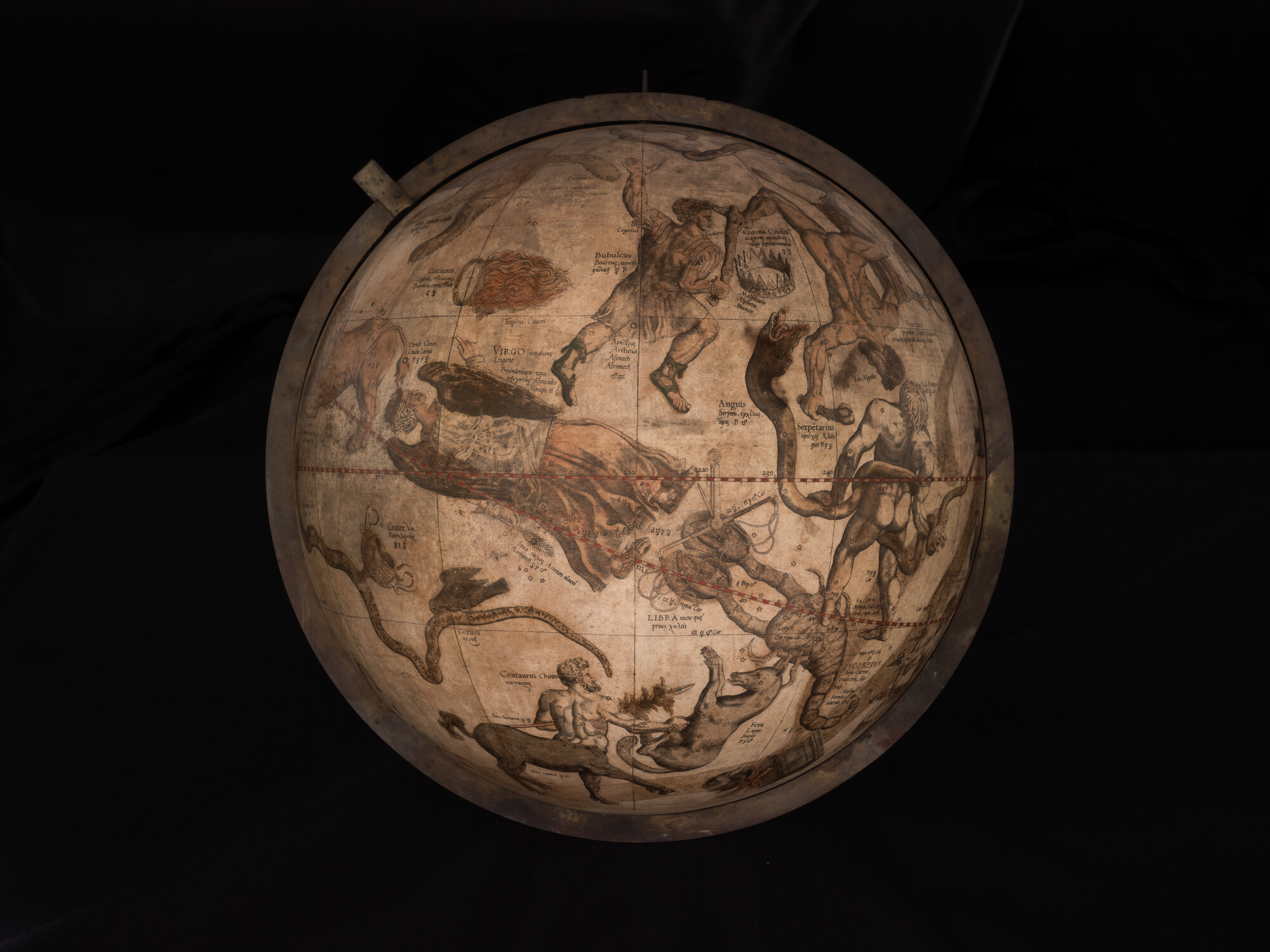 A.1175(01); Hemelglobe van 42 cm door Gerard Mercator, 1551; globe