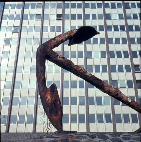 S.9100(0625); Het Havengebouw van Amsterdam; diapositief