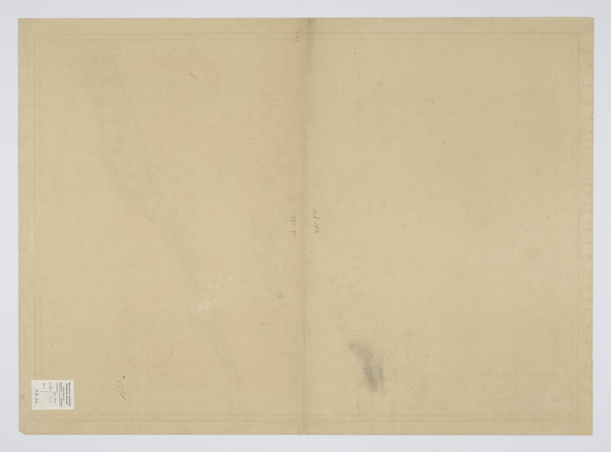 1998.2843; Kaart van de Key of Ewaf eilanden in 1889 - 1890 opgenomen door H.O.W. Planten en A. Buij, Afdeling Hydrografie, Den Haag, 1895; zeekaart