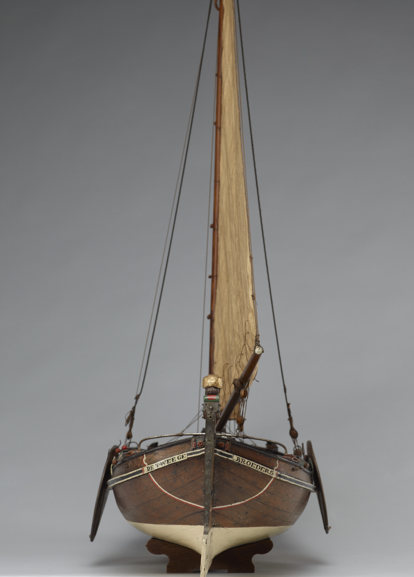 A.0118(04); Model van de Noord-Hollandse boeier De Twee Gebroeders; scheepsmodel