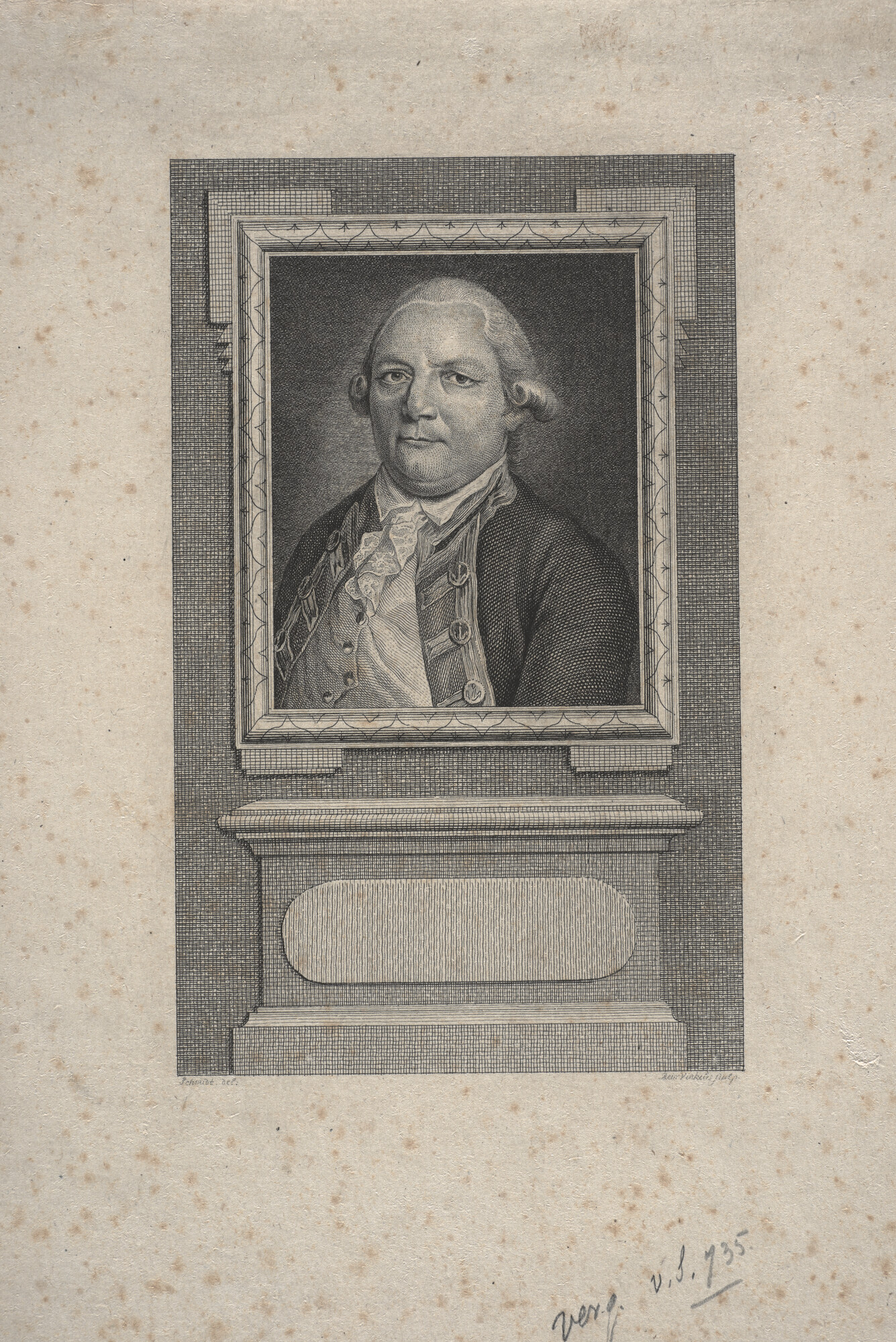 A.0145(179)4 [nr 0002]; Portret van Jacob Pieter van Braam; prent