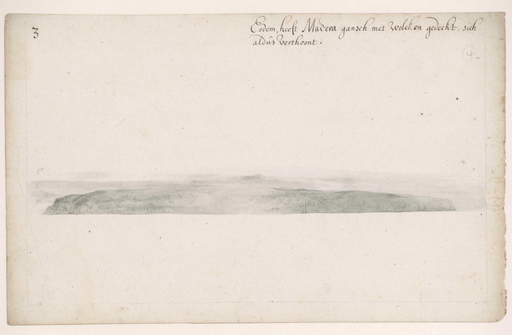 A.3457(04); Landverkenning van Madeira; tekening