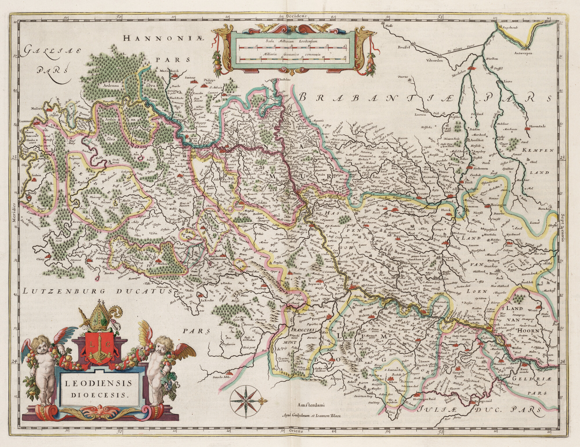 S.1034(02) [kaart 102]; Kaart van het bisdom Luik; landkaart