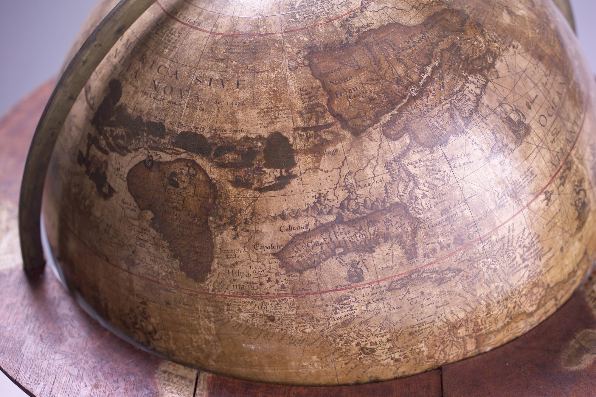 A.1140; Aardglobe van 52,5 cm doorsnede door Jacob Floris van Langren, 1589; globe