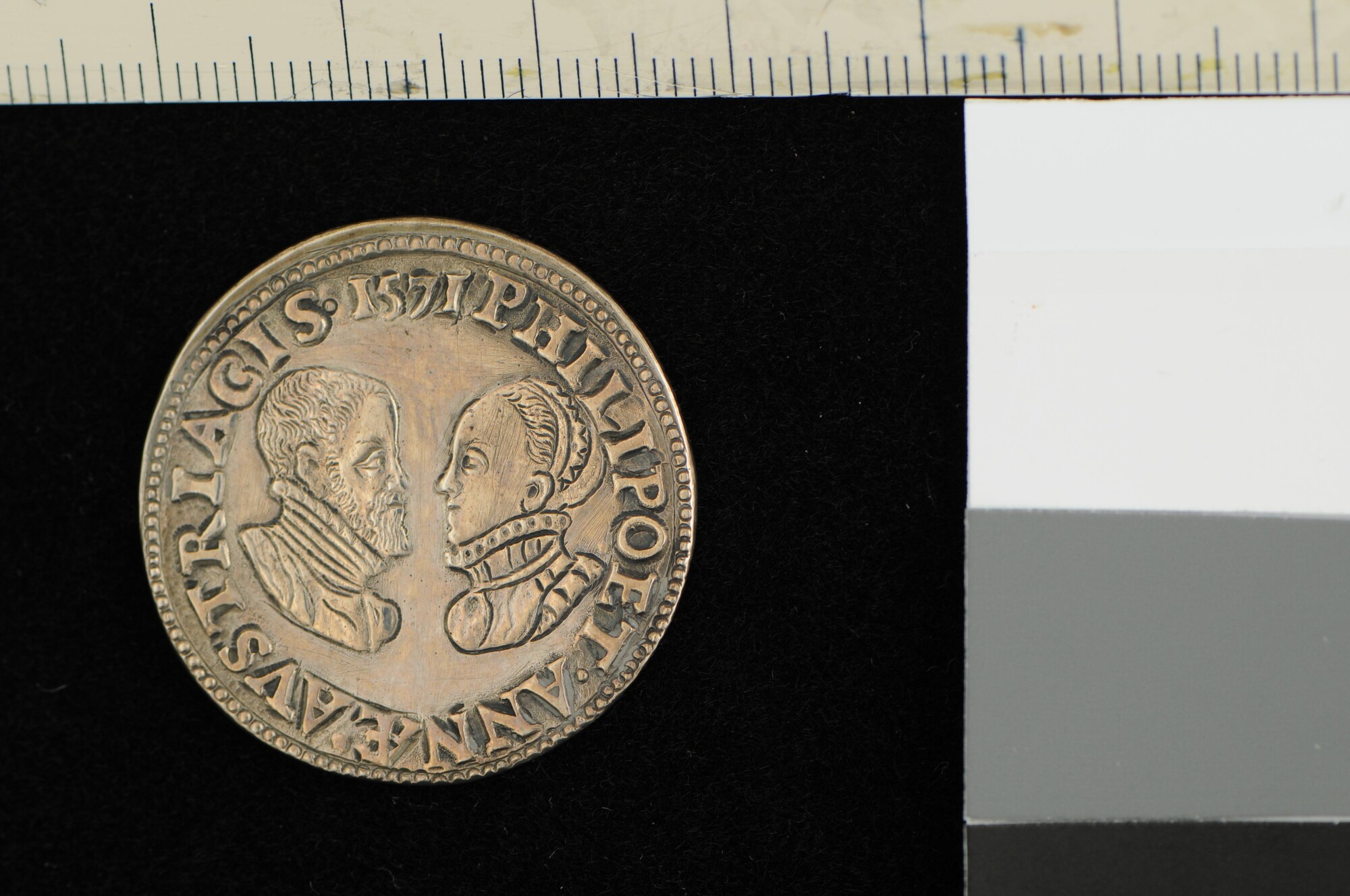 A.0023(009); Rekenpenning op de overwinning op de Turken bij Lepanto, 1571; rekenpenning