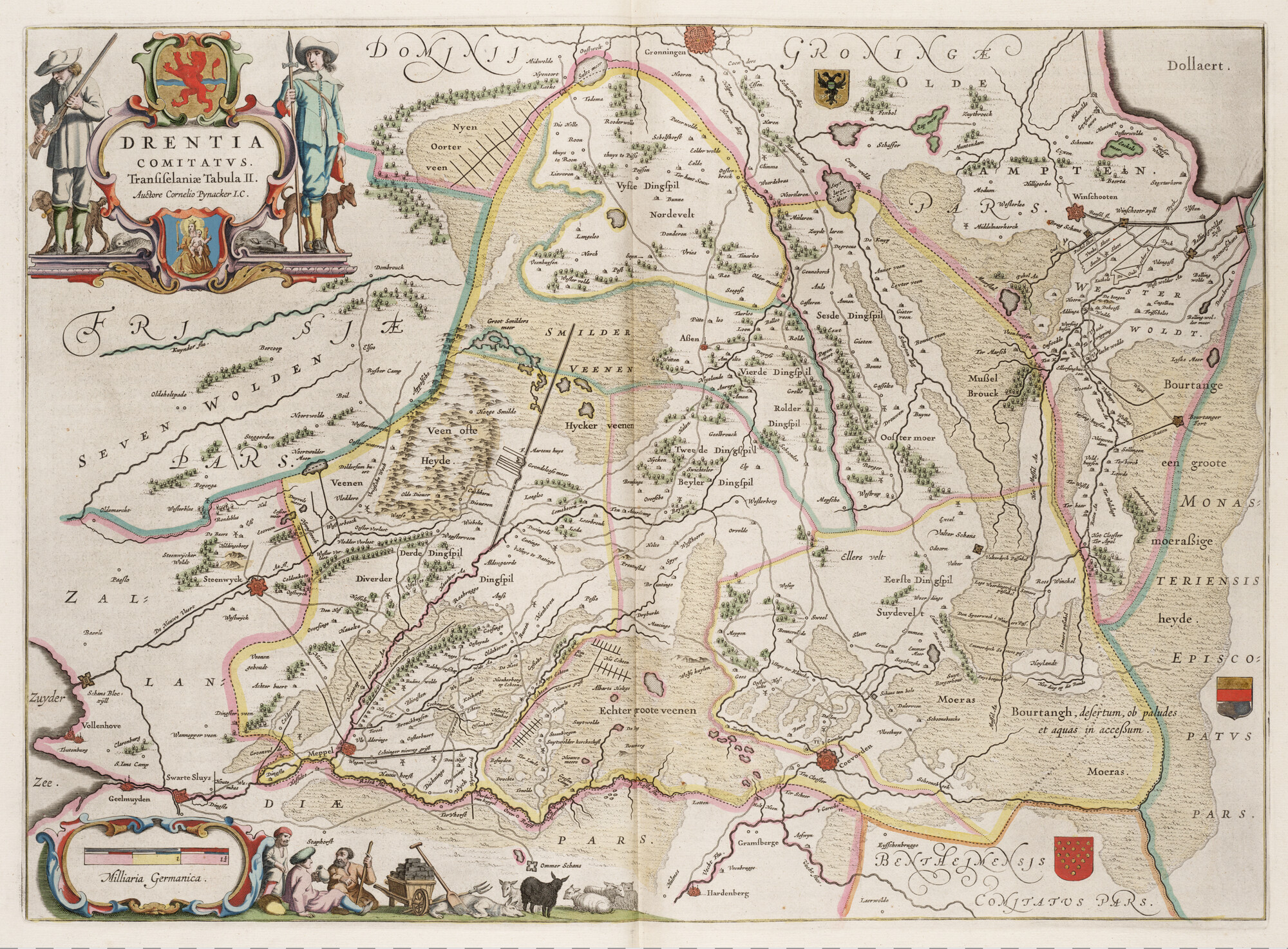 S.1034(03) [kaart 065]; Kaart van Drenthe; landkaart