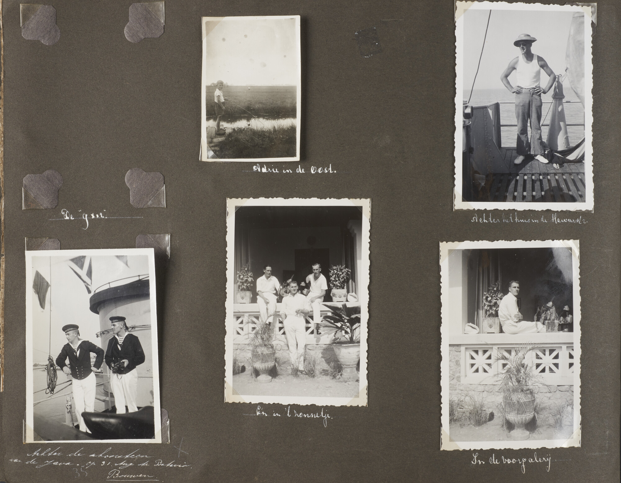 2019.0972; Fotoalbum van luitenant-ter-zee 2e klasse bij de Dienst der Conservatie Bouwen Huisman (1912-2001); fotoalbum