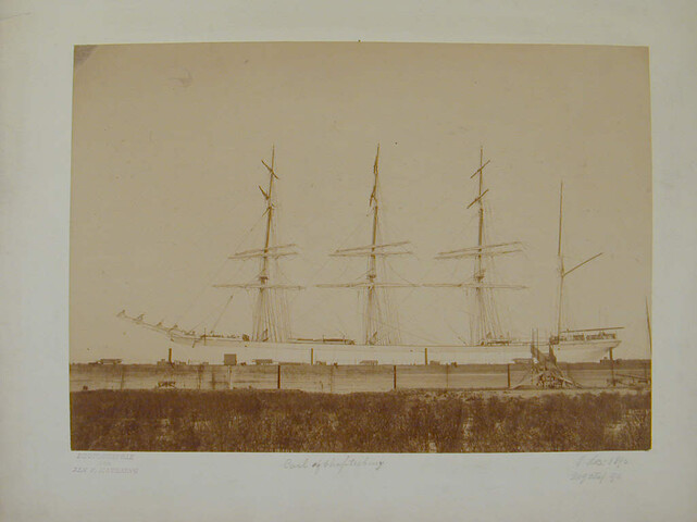 S.1156(06)339; Foto van het ijzeren 4-mast fregat 'Earl of Shaftesbury' [gebouwd in 1883; foto