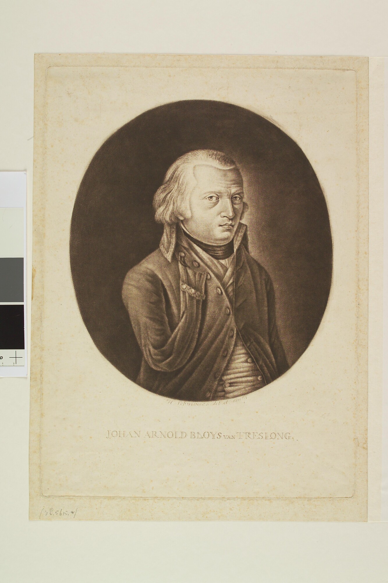 A.0671(03); Portret van J.A. van Blois van Treslong; prent
