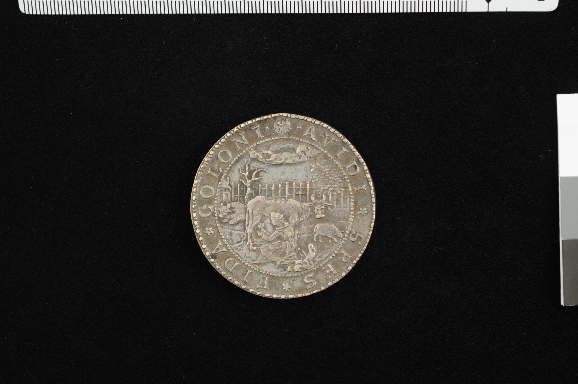 S.1048(02)04; Penning op de voorspoed van West-Friesland, 1617; penning