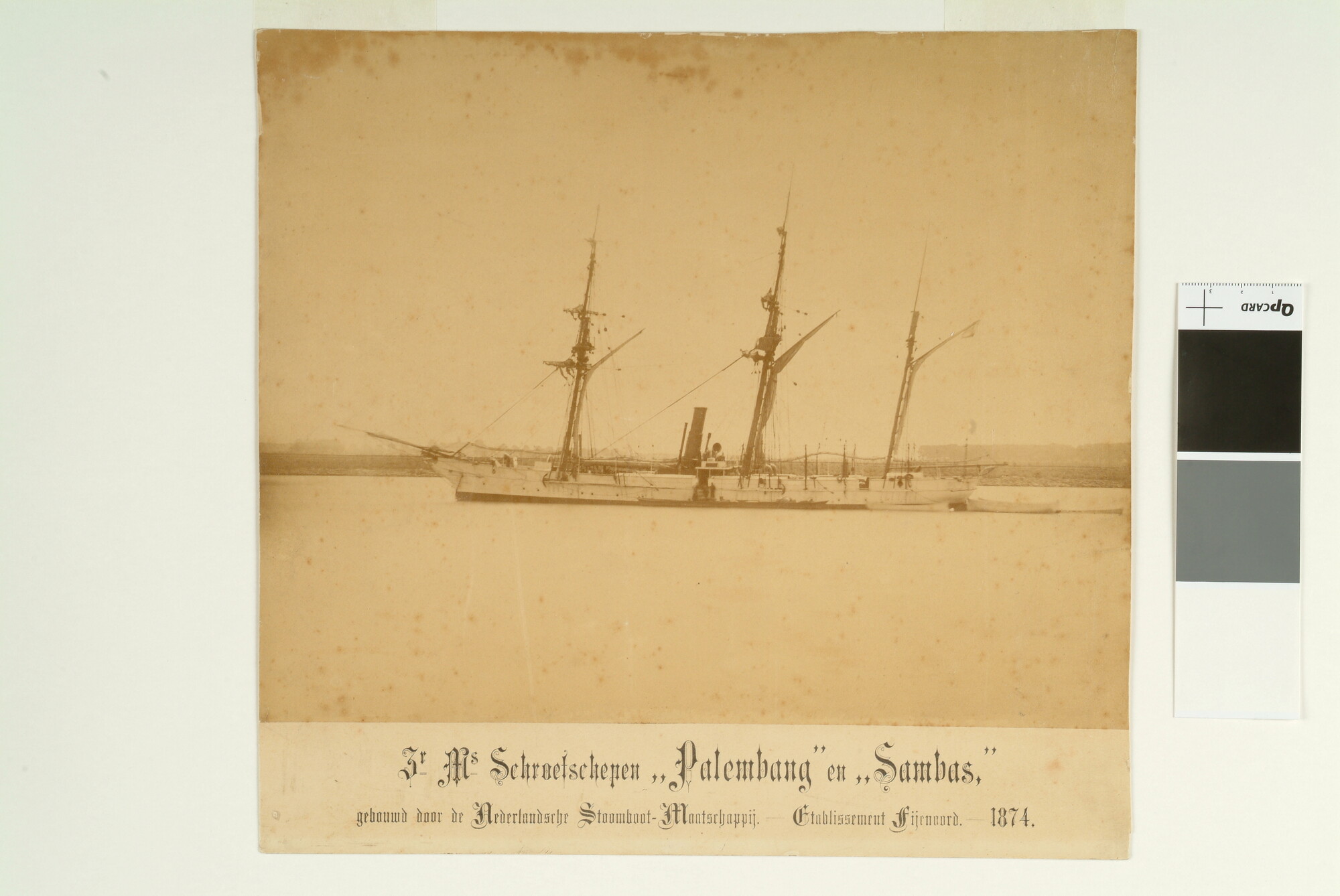 S.1561(04); Het schroefstoomschip Zr.Ms. 'Palembang' (of 'Sambas'); foto