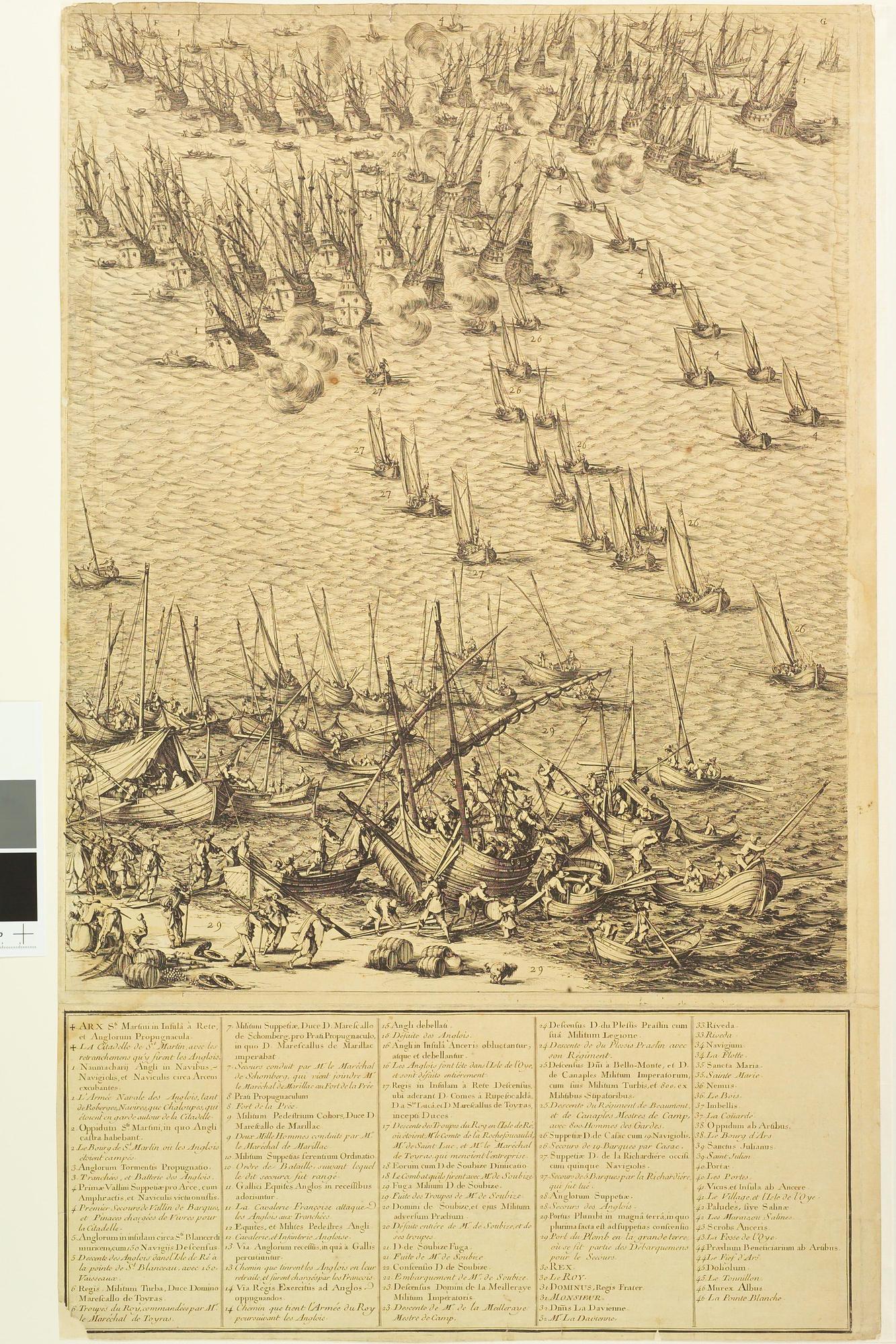 A.0145(140)1; Verovering van het eiland Re; prent