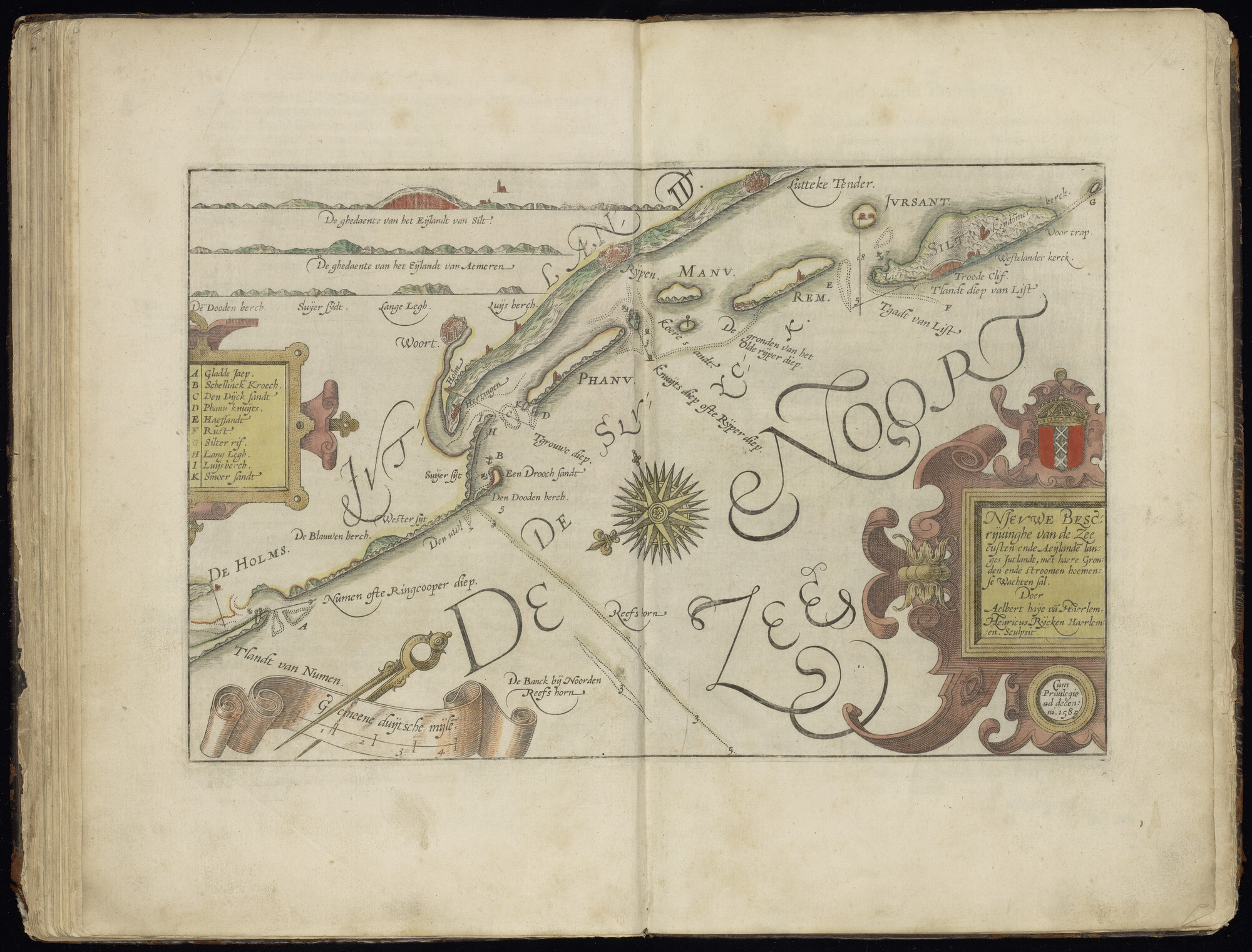 A.0524 [kaart 006]; Kaart van de Noordzee en de kust van West-Denemarken; kaart