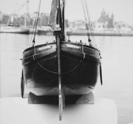 A.4940; Model van de tjalk De Drie Gebroeders; scheepsmodel