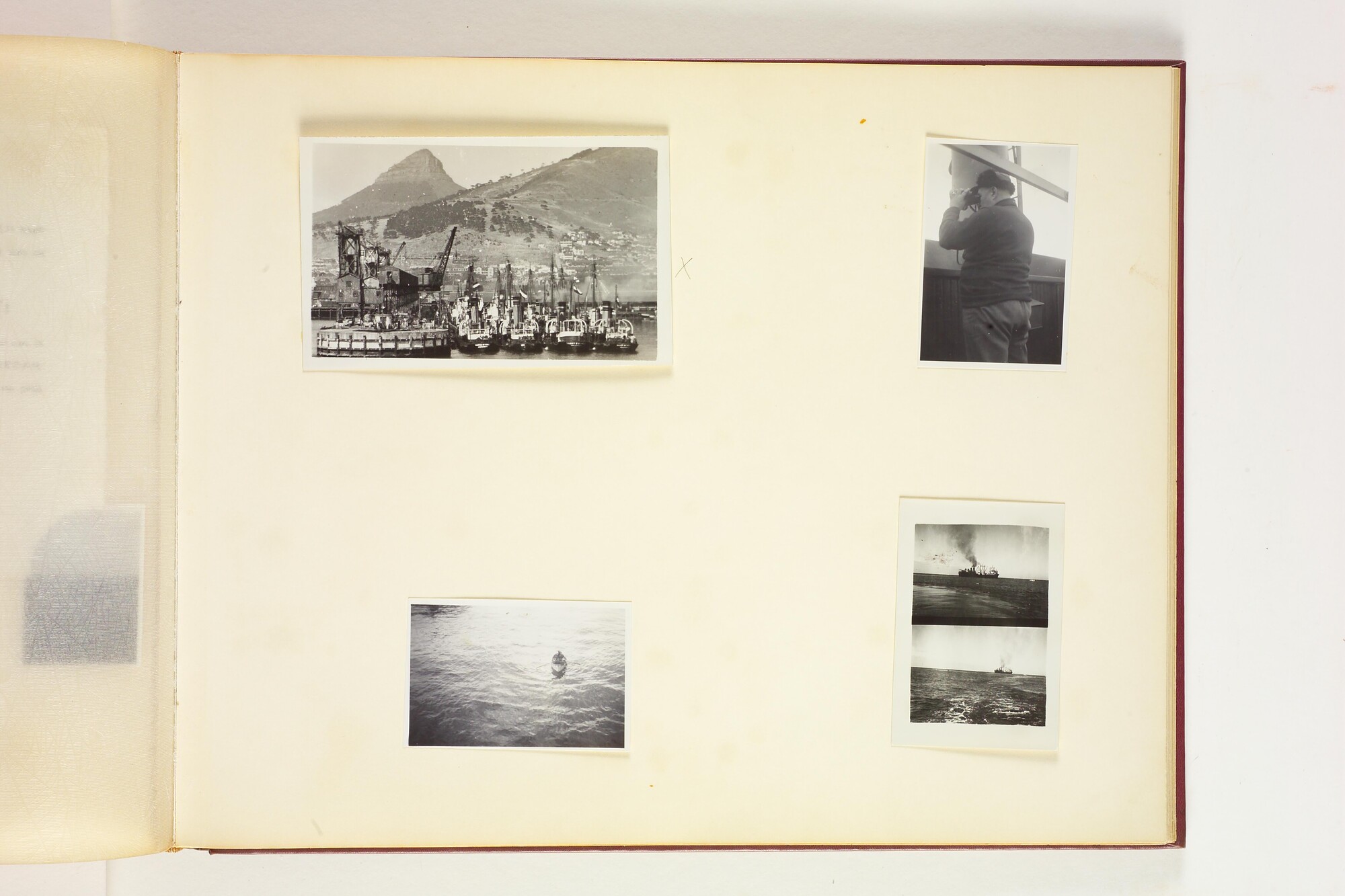 1990.0580; Eerste album met foto's van het walvismoederschip ms. Willem Barendsz (I); fotoalbum