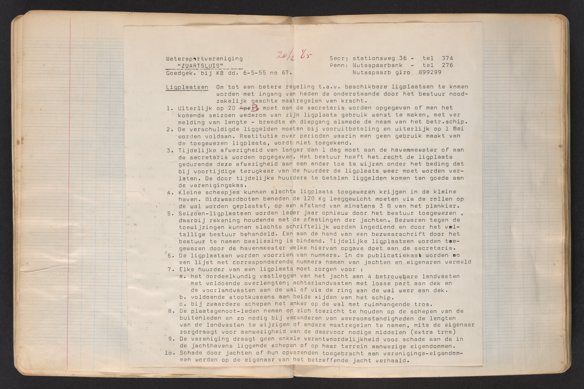 2017.0796; Logboek c.q. fotoalbum van o.a. reizen met zeeschouw Grutto in Nederland, 1963-1965; logboek