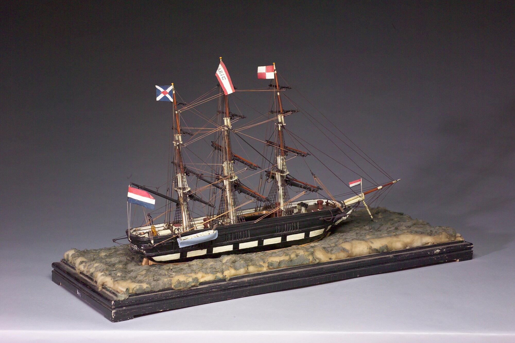 S.3232; Model van een koopvaardijfregat Marie; scheepsmodel