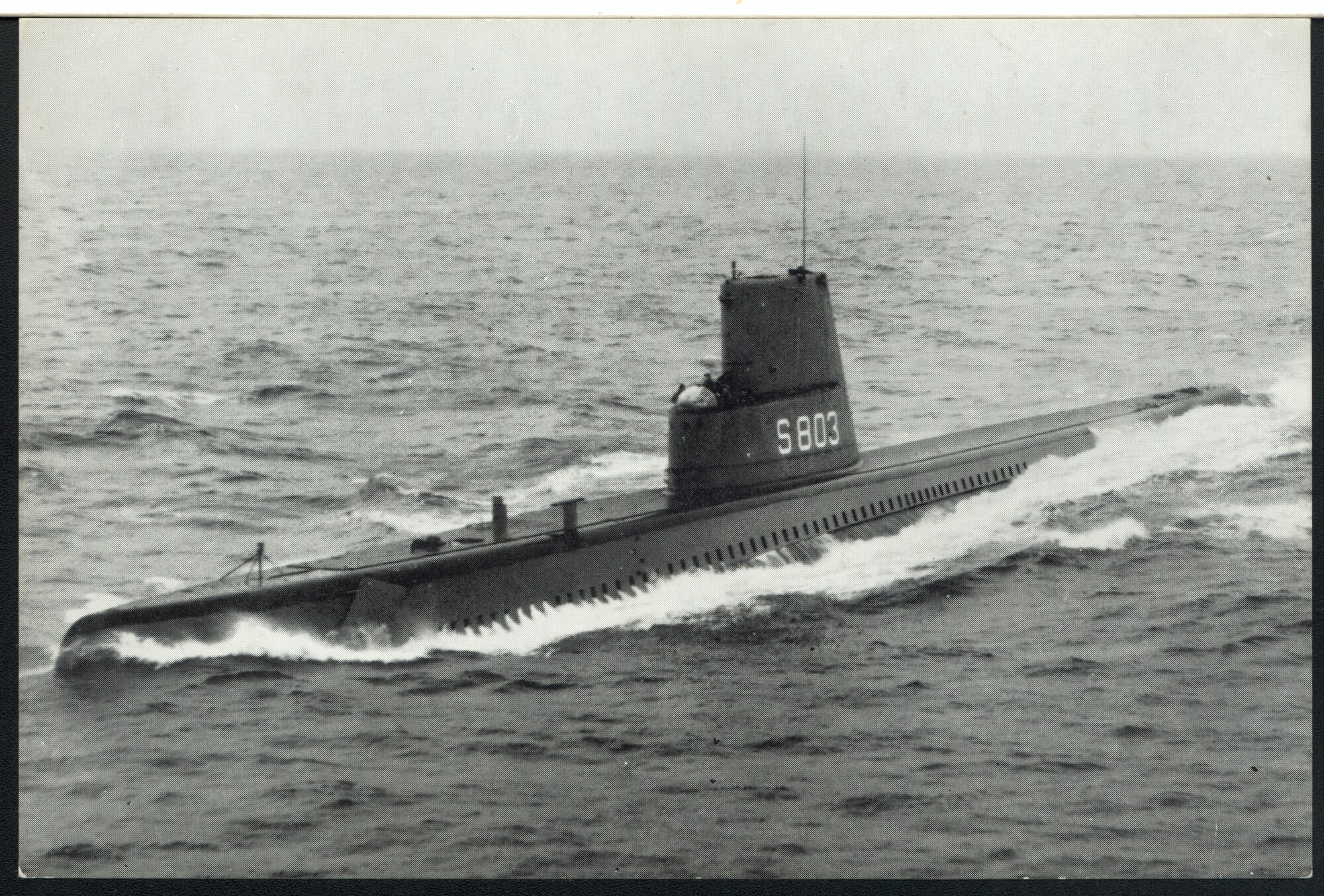 S.6408(0522); De onderzeeboot Hr.Ms. Zeeleeuw (S 803) van de Fleettype onderzeeboten [...]; prentbriefkaart