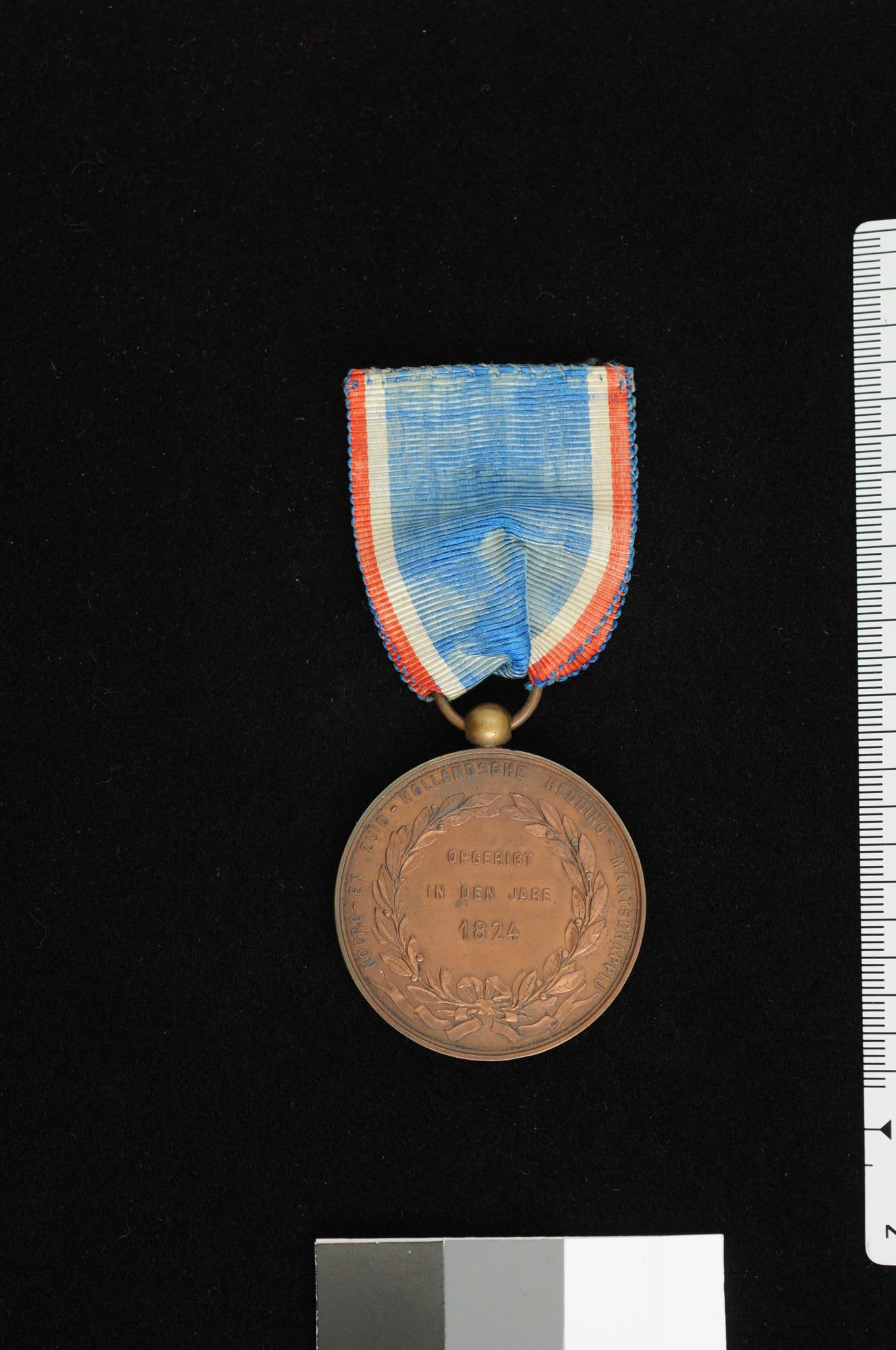 B.0033(07)02; Medaille van de Noord- en Zuid-Hollandsche Reddingmaatschappij; penning