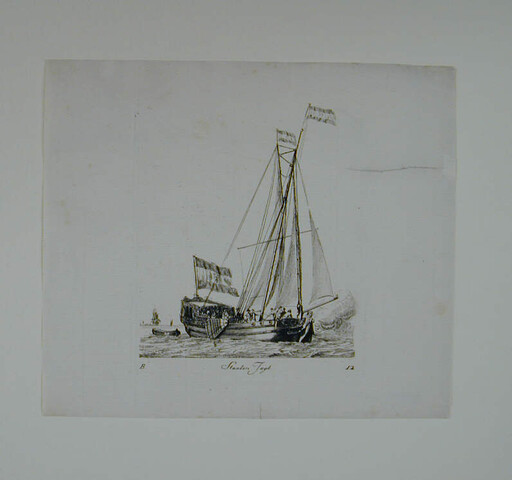 A.0149(0096); Prent uit de suite 'Verscheide soorten van Hollandse vaartuigen'; prent
