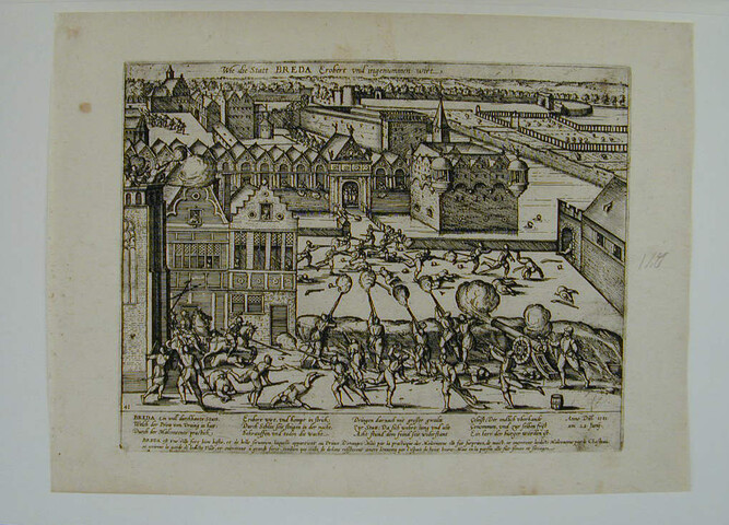 A.0145(027)208; Breda door de Malcontenten ingenomen, 28 juni 1581; prent