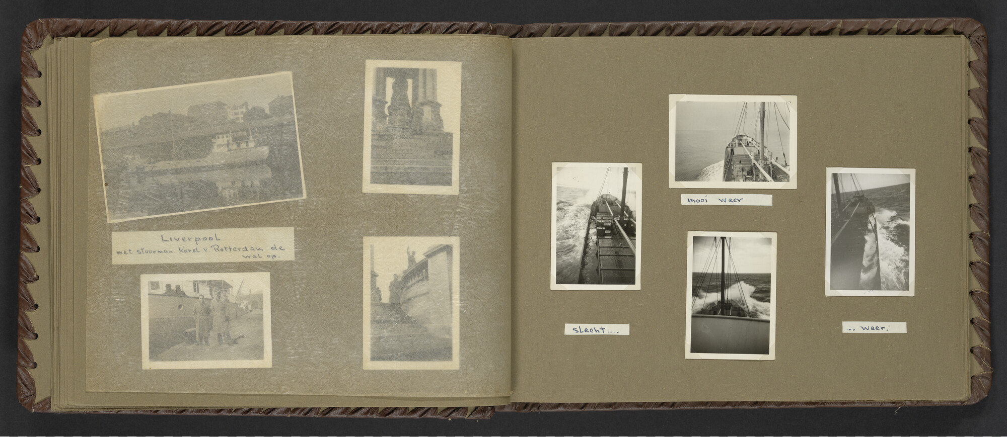 2024.0025; Fotoalbum van Hubrecht Timmerman over zijn koopvaardijtijd tussen 1950 en 1956; fotoalbum
