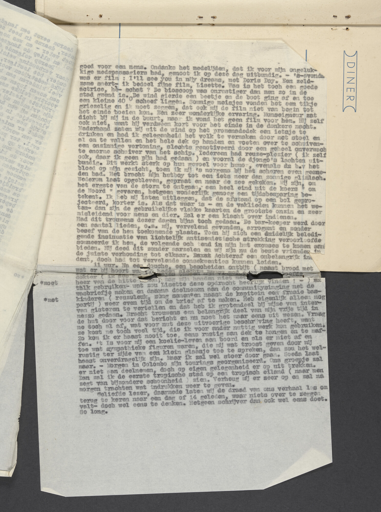 2023.0583; Fotoalbum met reisverslag van Kurt Lewin van een reis met ms. Oranje in juli-augustus 1953; fotoalbum
