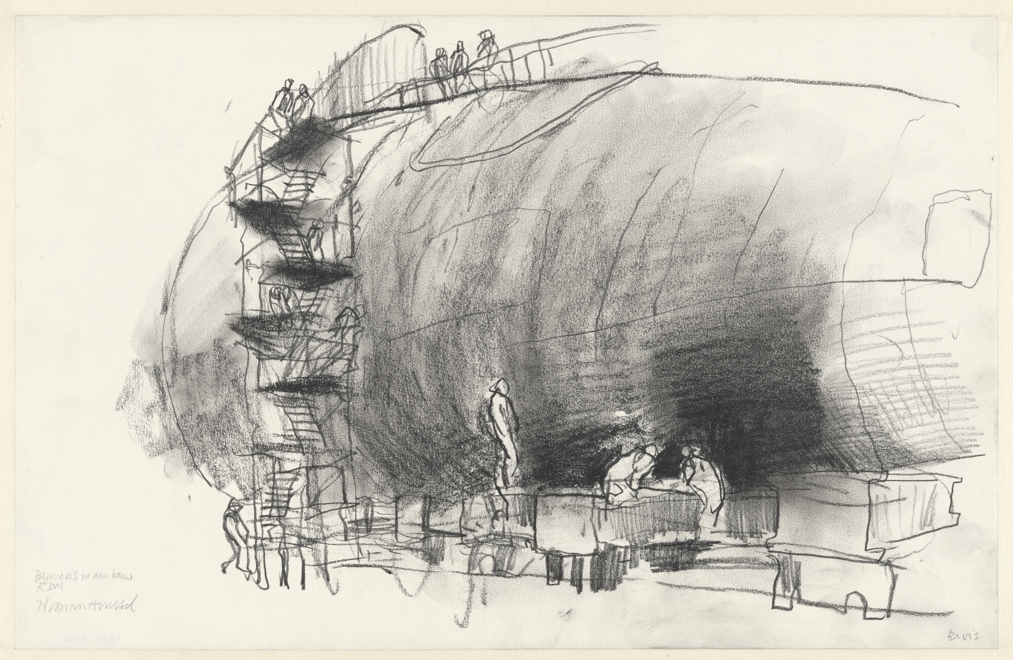 1997.3122; De onderzeeboot Hr.Ms. 'Bruinvis' (S 810) van de Walrus-klasse; tekening