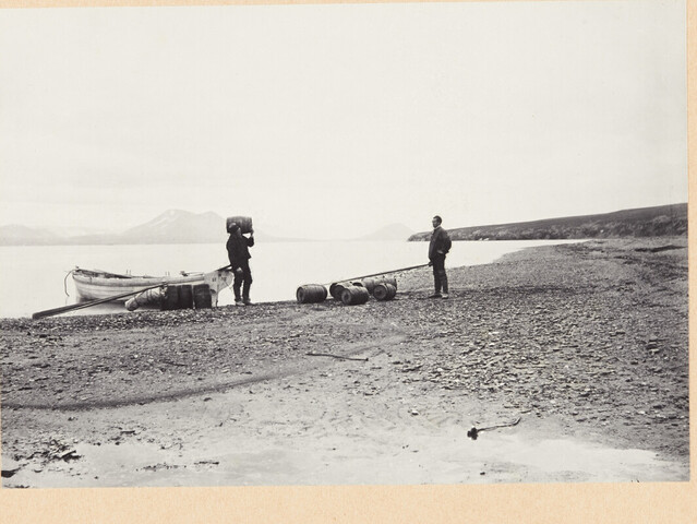 A.0123(05)09; Kooldruk van glasnegatief van de Vierde Noordpoolreis van de Willem Barents in 1881; fotoreportage