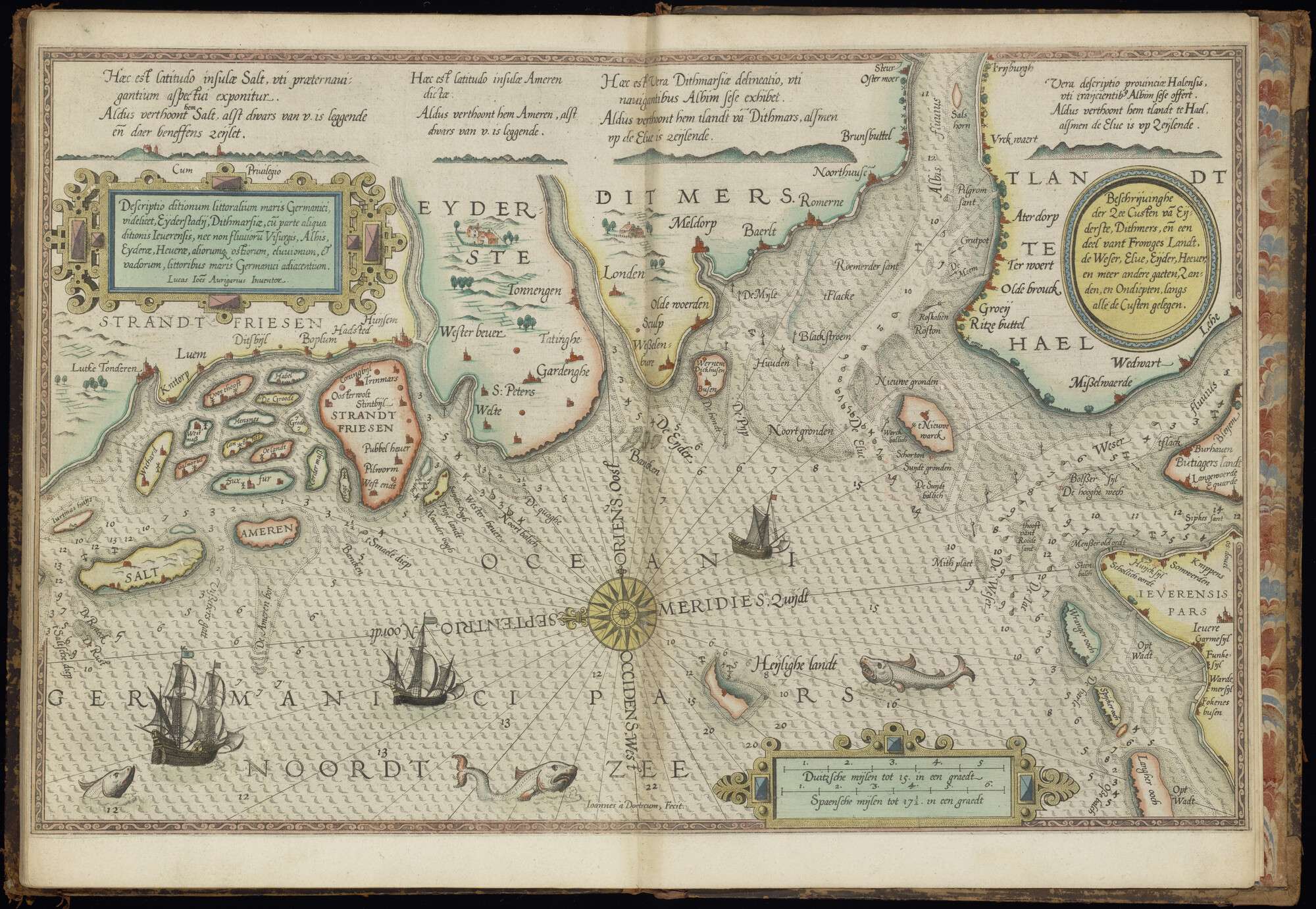 S.3034 [kaart 051]; Kaart van de Noordzee en de kusten van West-Denemarken en Noordwest-Duitsland; kaart