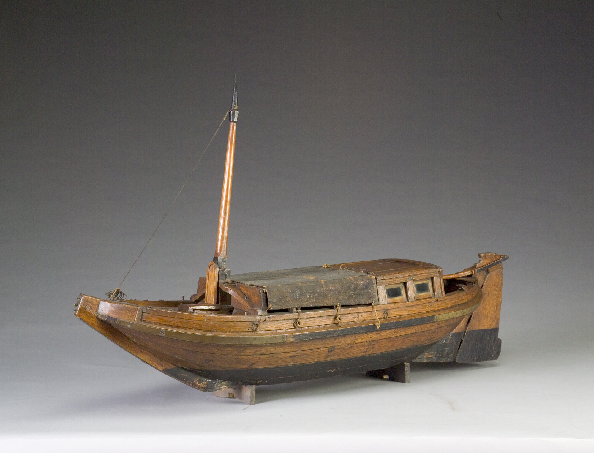 A.0115(05); Model van een trekschuit; scheepsmodel