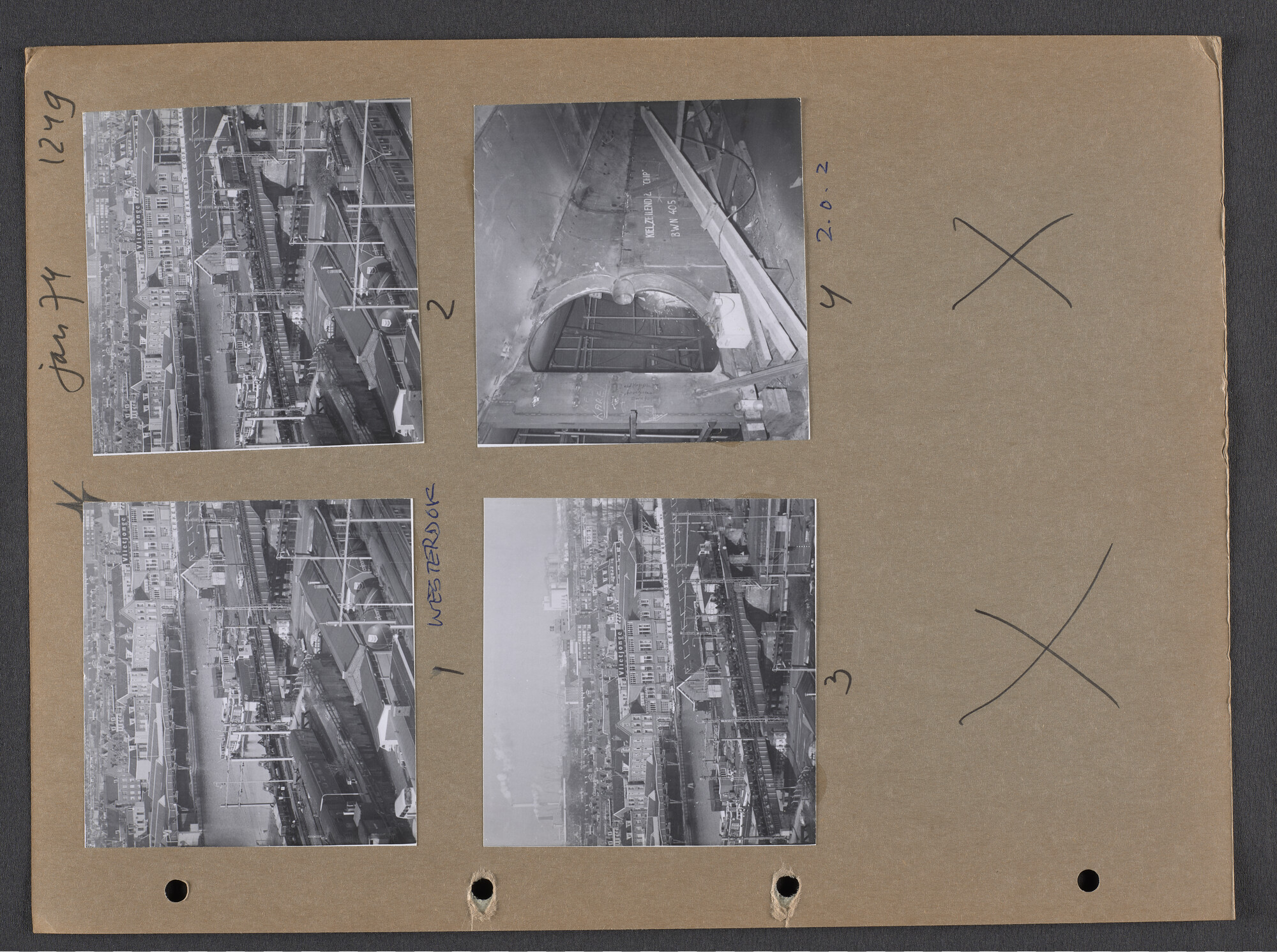 S.9102(32); Multomap met foto's door Ben Burgers, samengesteld door de Vereniging De Amsterdamsche Haven; foto