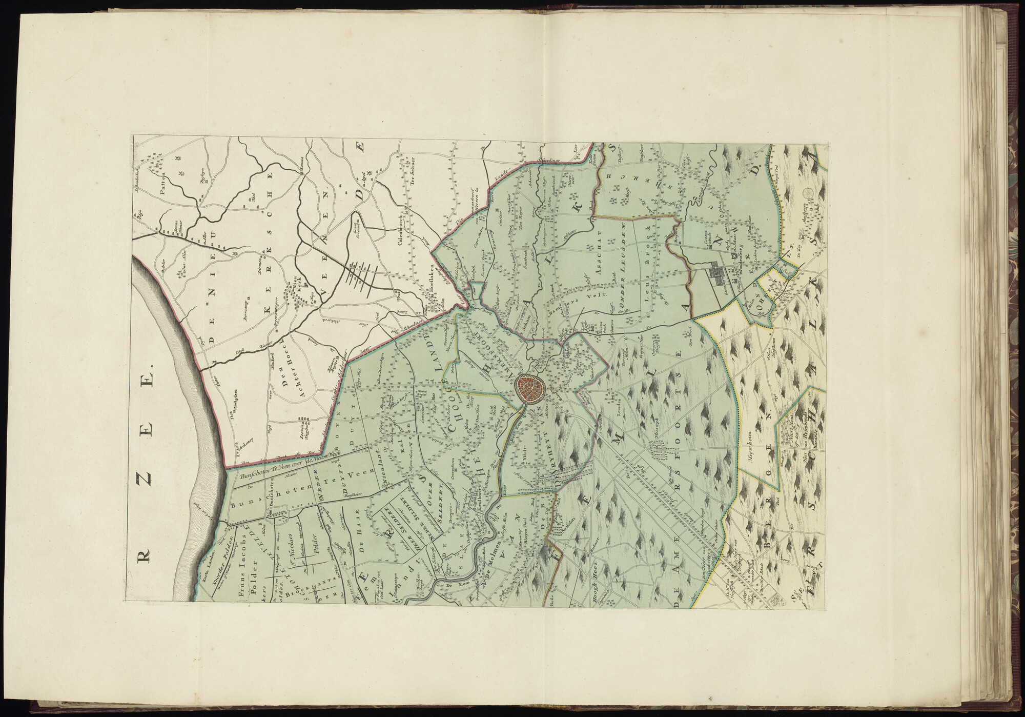 B.0032(032) [kaart 028]; Kaart van Nederland; kaart