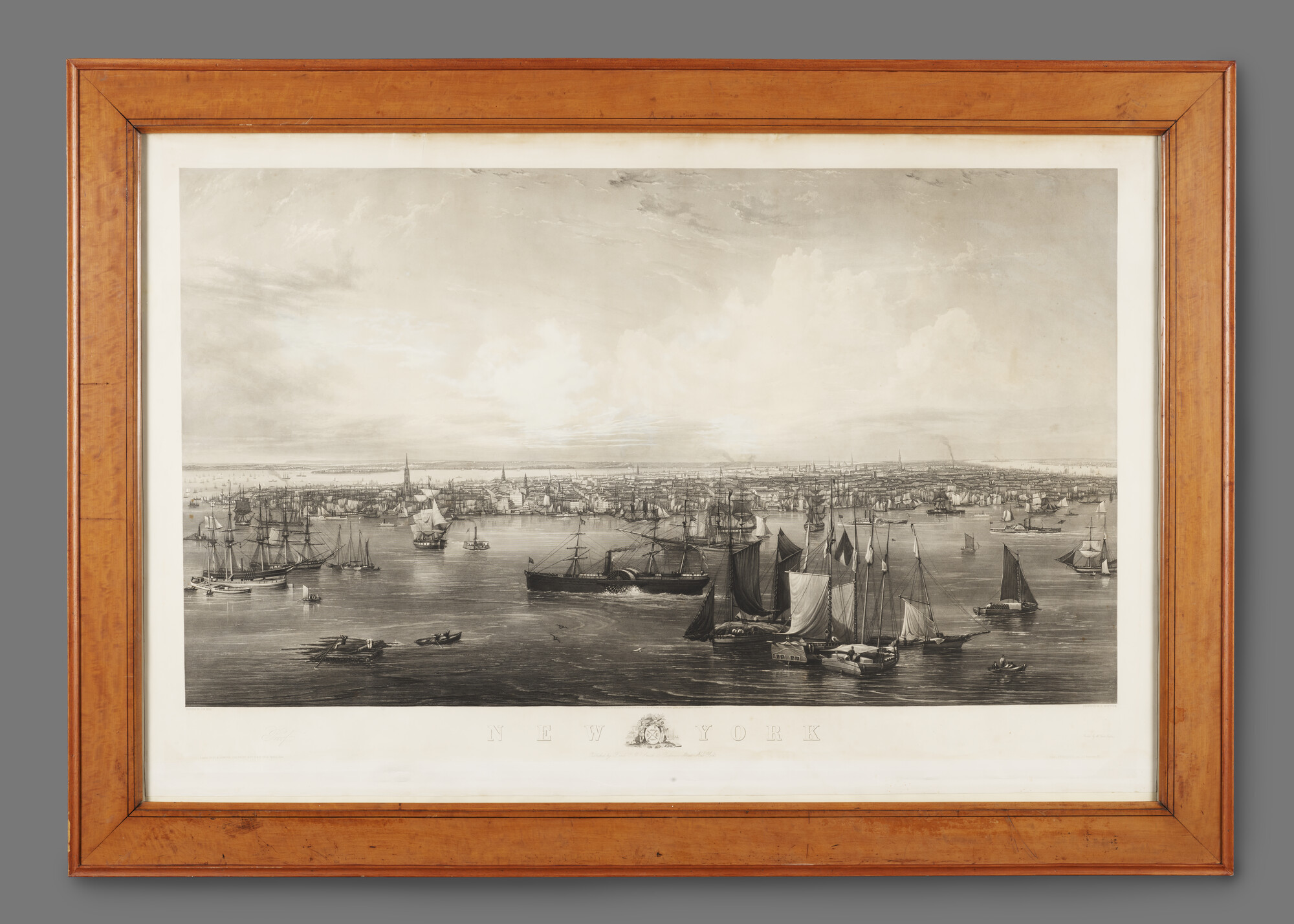 2008.0041; Litho van de rede van New York; prent