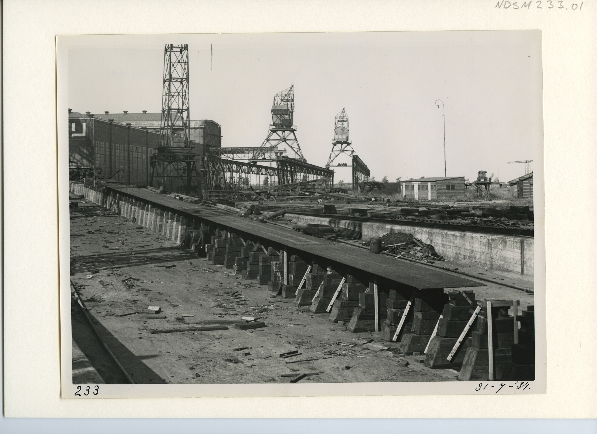 S.5444(1142)01; Foto van de tanker ss. Rita in aanbouw bij de NSM; foto
